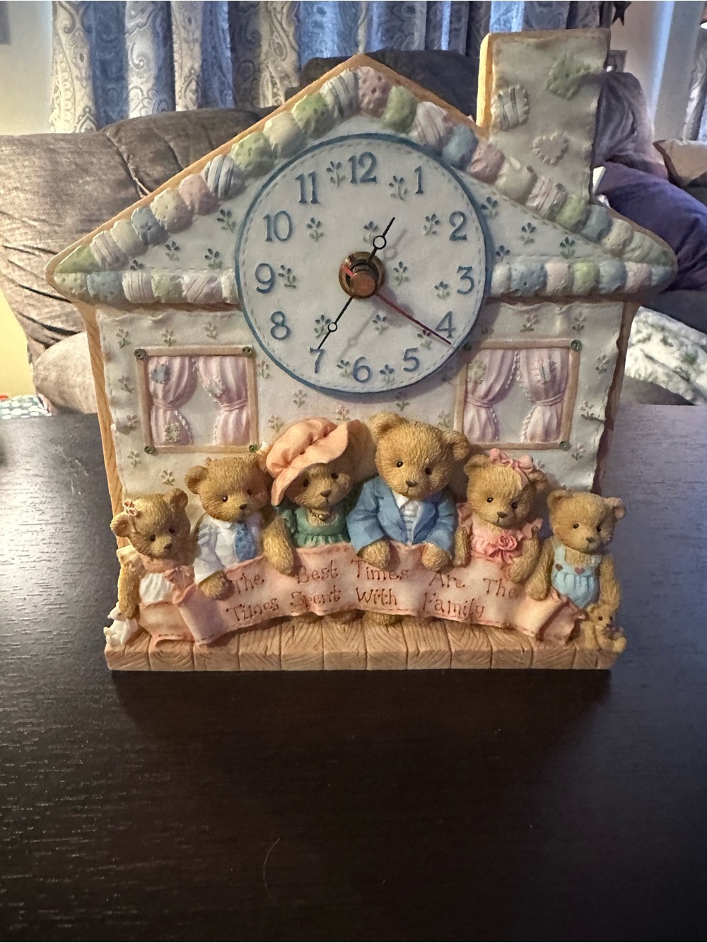 Cherished Teddies Desktop Clock